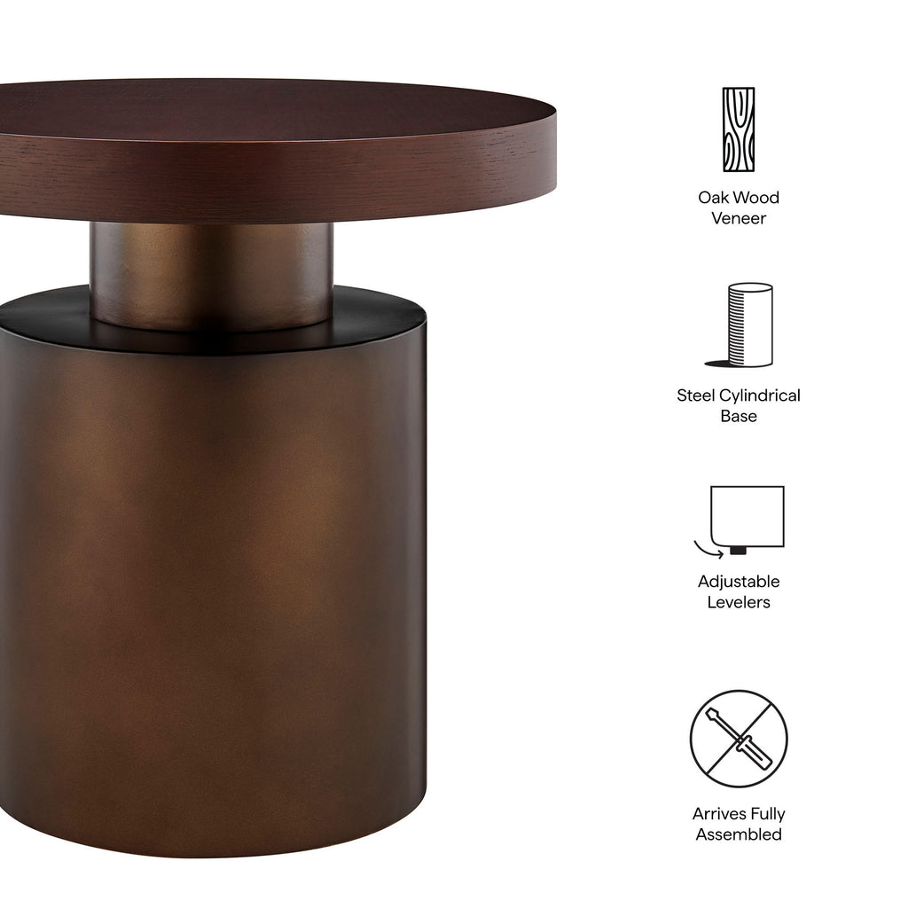 Dark Walnut Burnished Brass