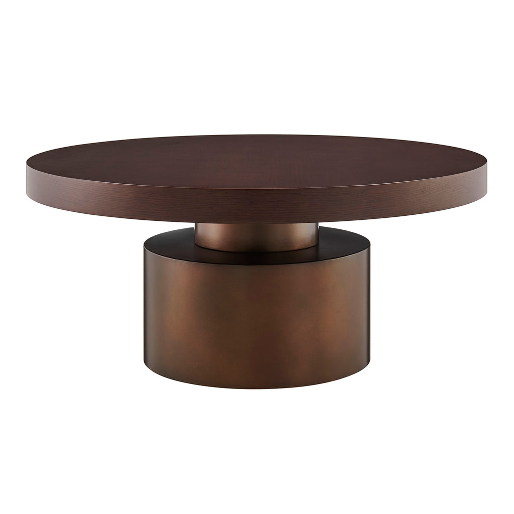 Dark Walnut Burnished Brass