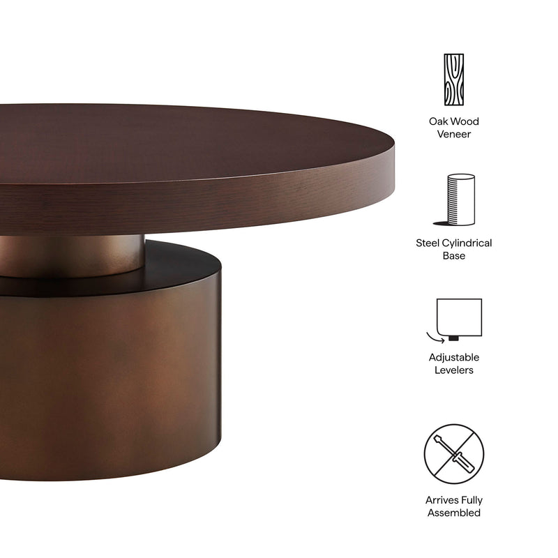 Dark Walnut Burnished Brass