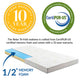 Relax 31 x 75 x 4 Tri-Fold Mattress Topper