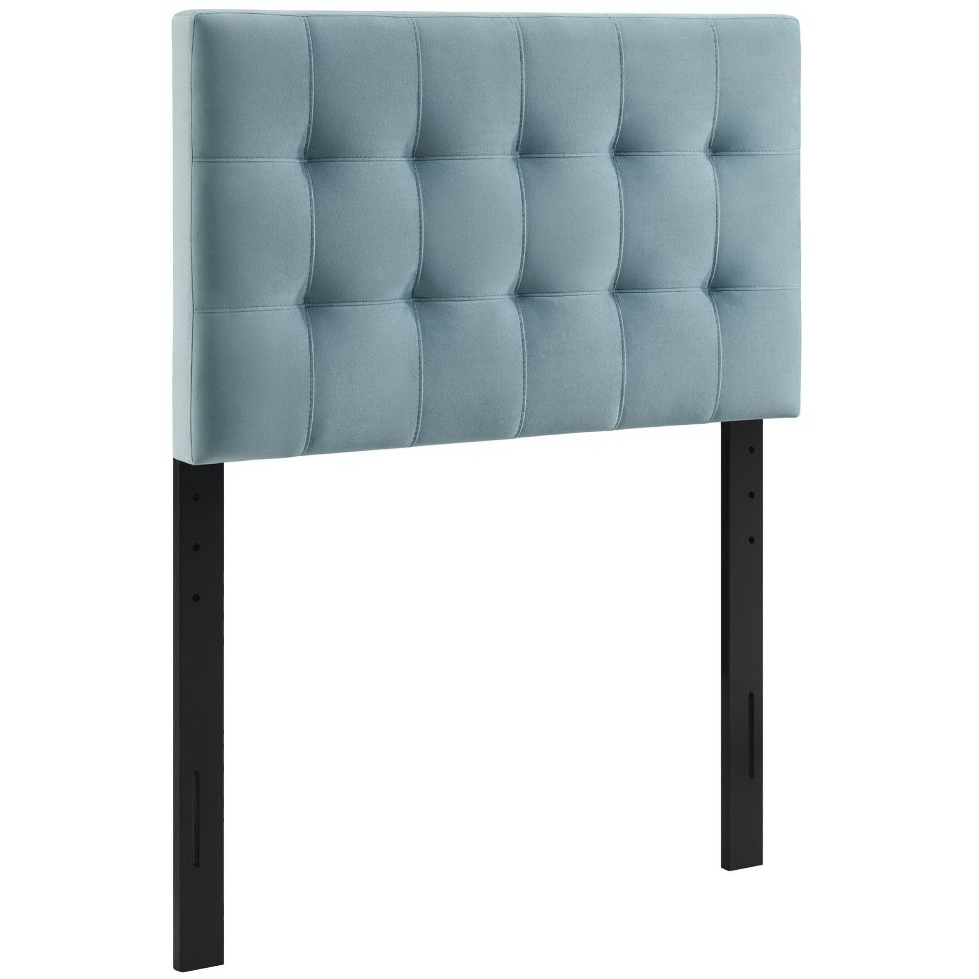 modway lily tufted faux leather upholstered twin headboard in white Lily Upholstered Vinyl Headboard – Modway