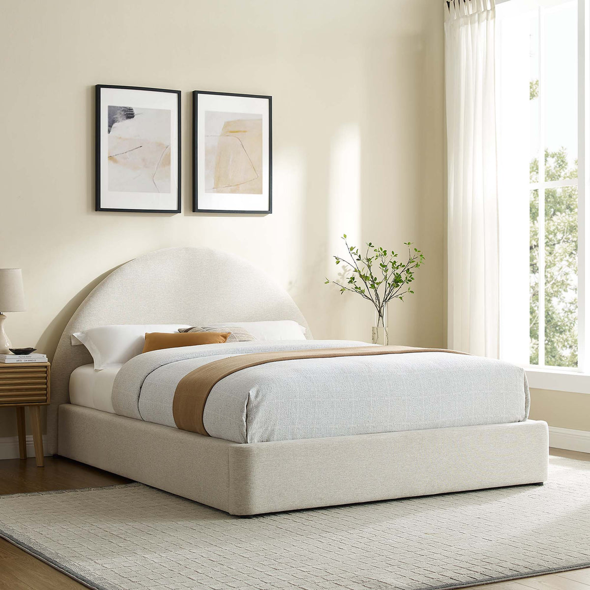 Heathered Weave Ivory / Full
