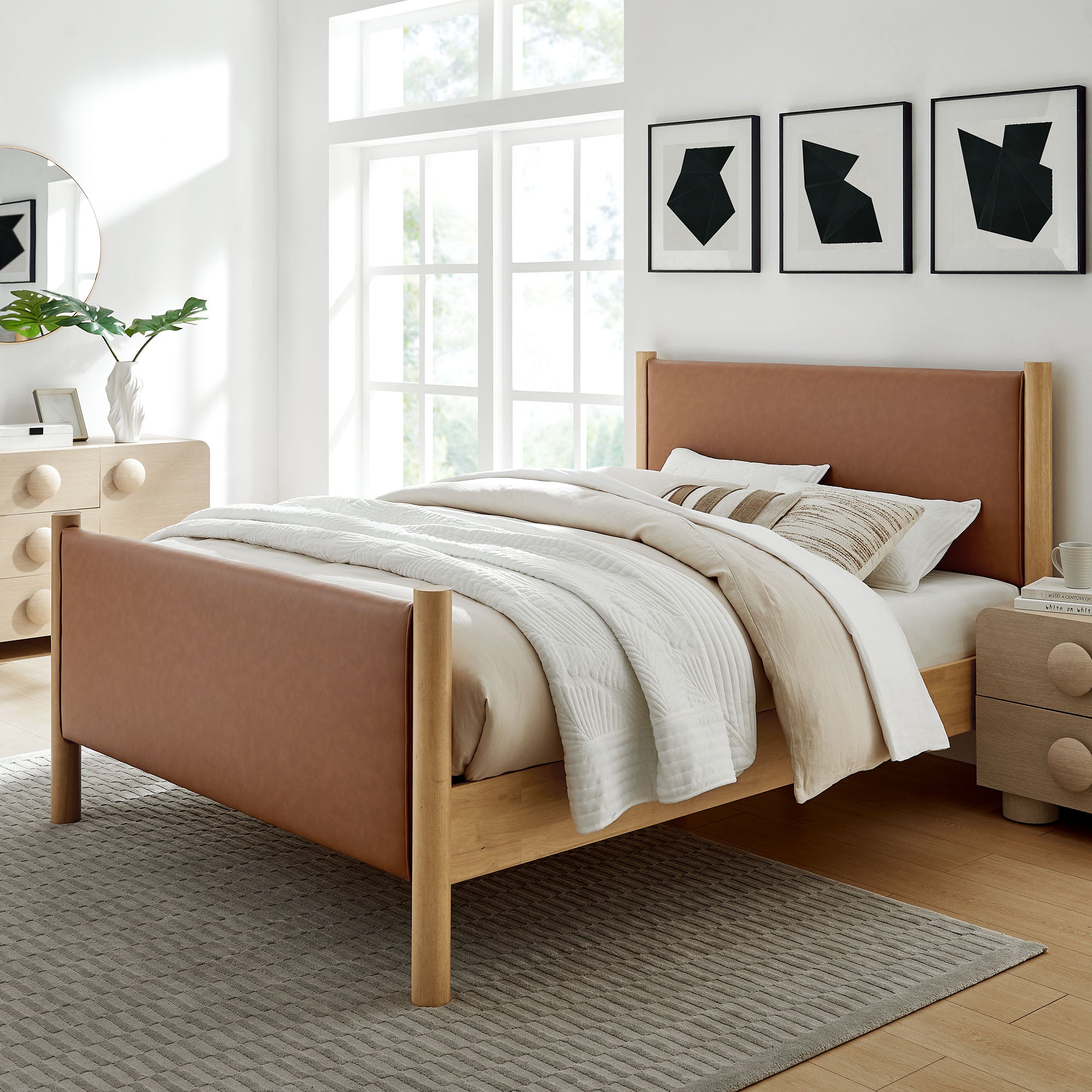 Maven Fabric Upholstered Platform Bed – Modway