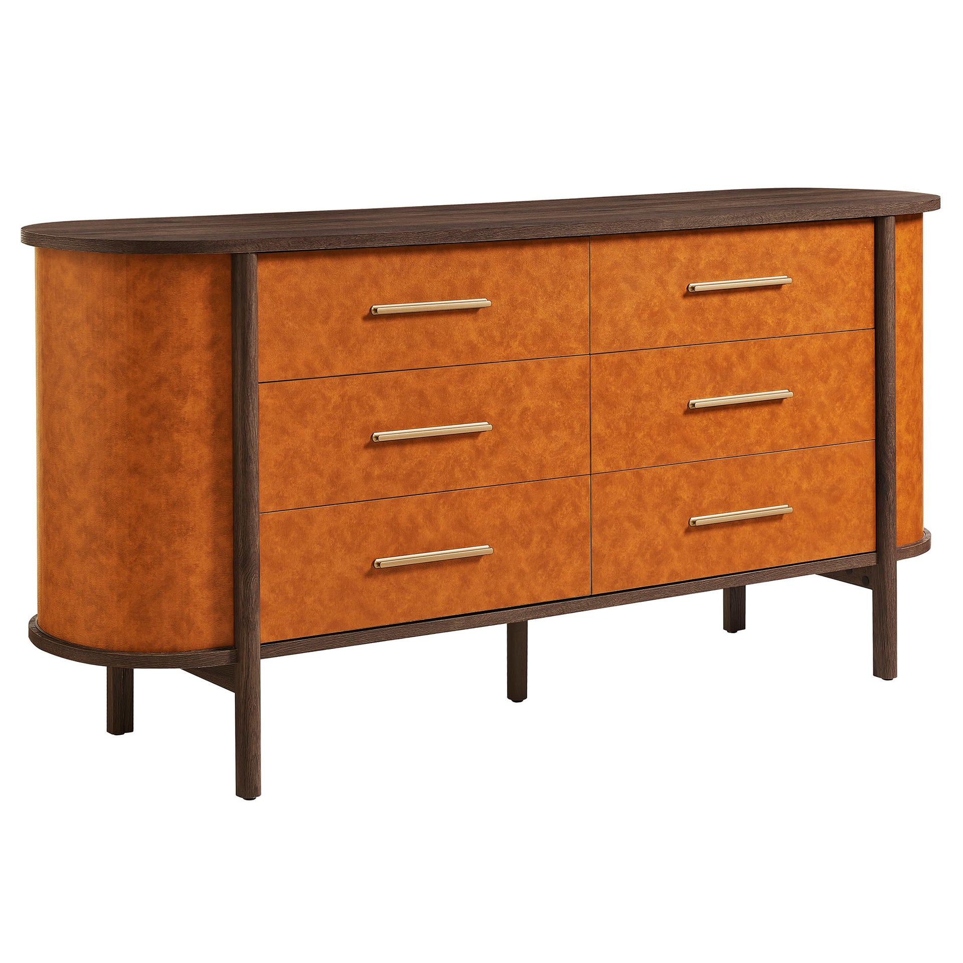 leather luxury dresser Tooled Leather Alicante Dresser