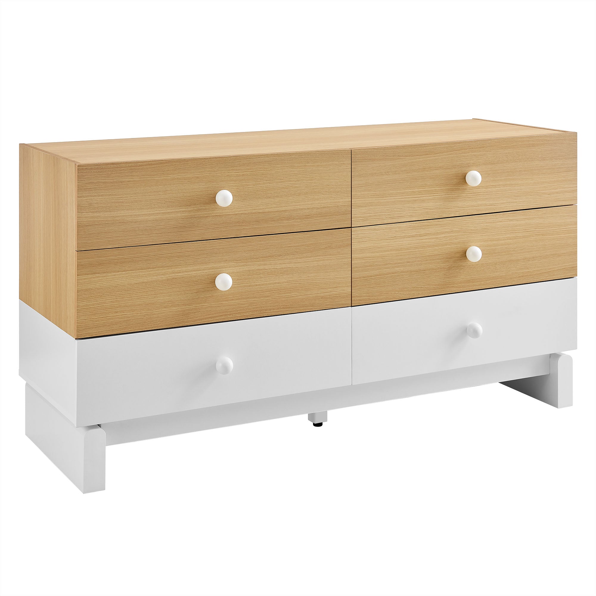 Nolia 6-Drawer Color Block Dresser – Modway