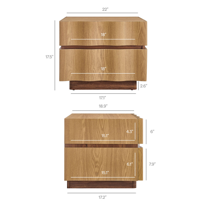 Light Oak Walnut