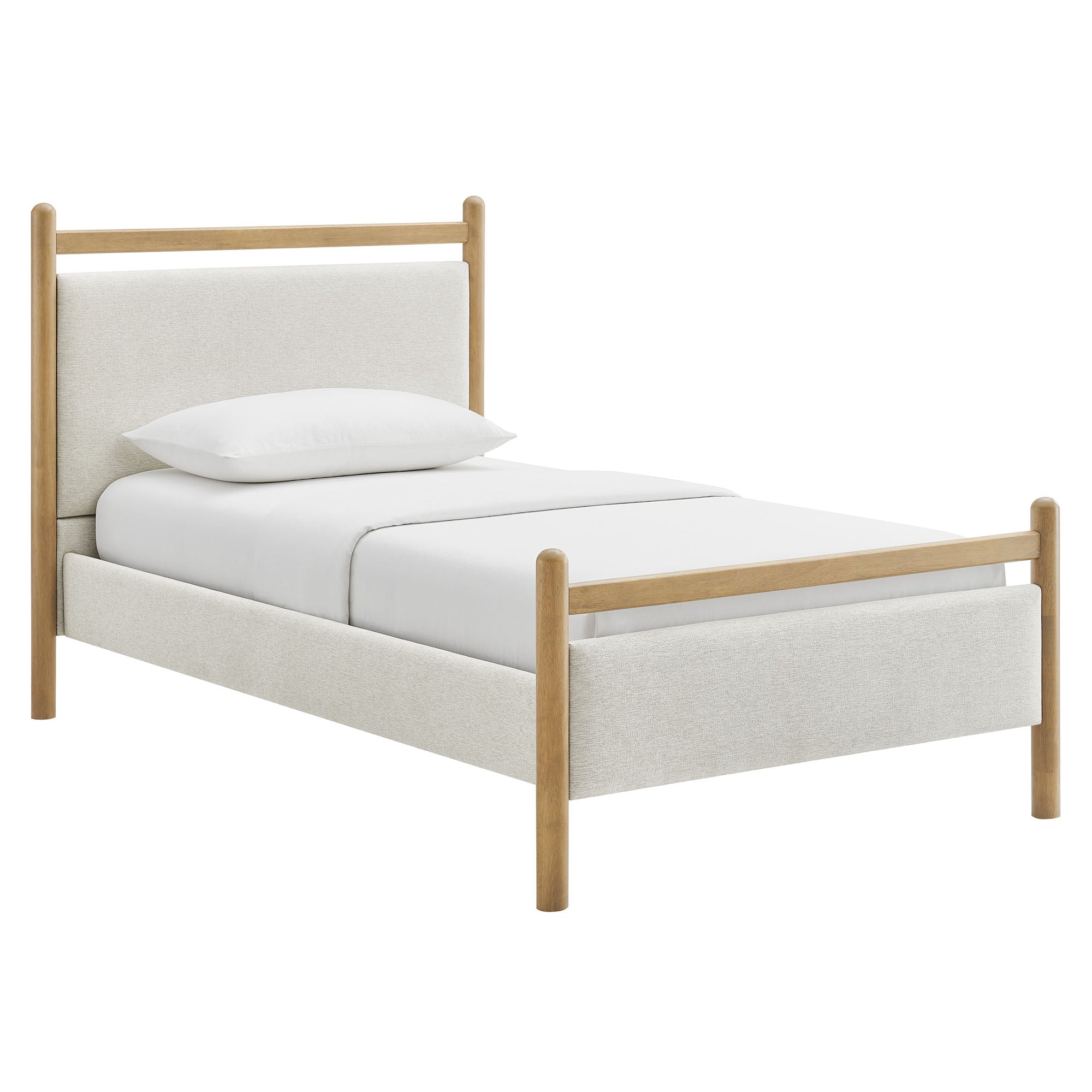 Light Oak Heathered Ivory / Twin