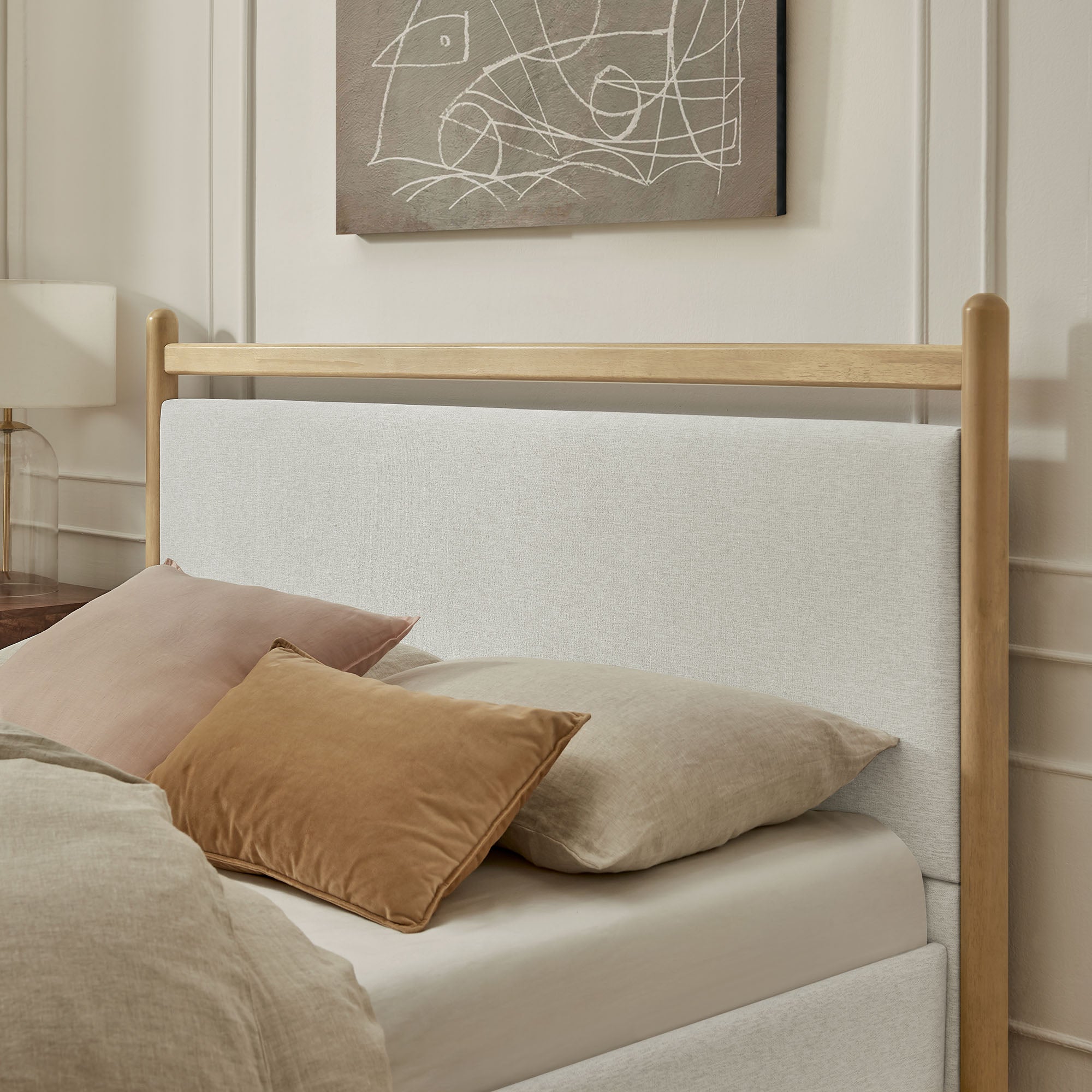 Light Oak Heathered Ivory / Queen