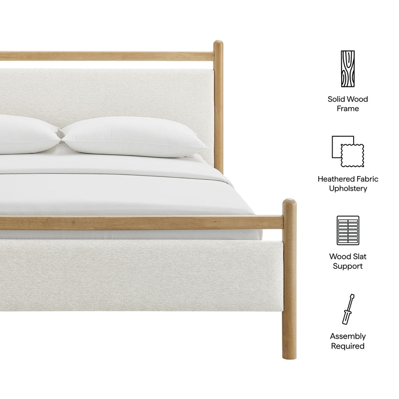 Light Oak Heathered Ivory / Queen