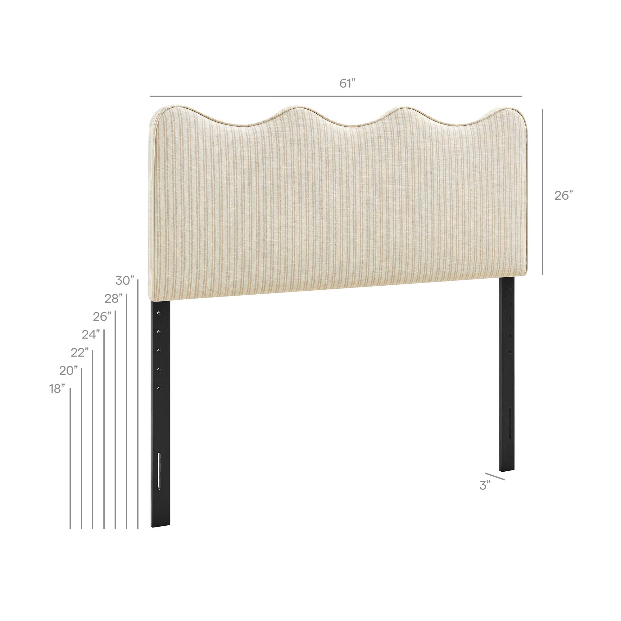 Oatmeal Stripe / Queen