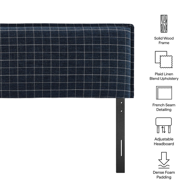 Denim Windowpane Check / King