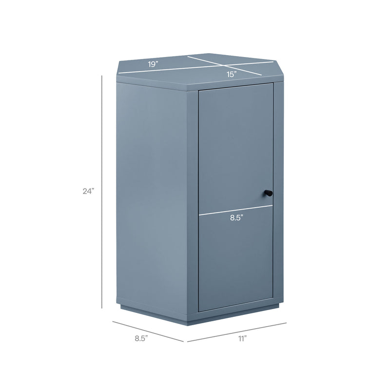 Kade Faceted Semi-Gloss Side Table