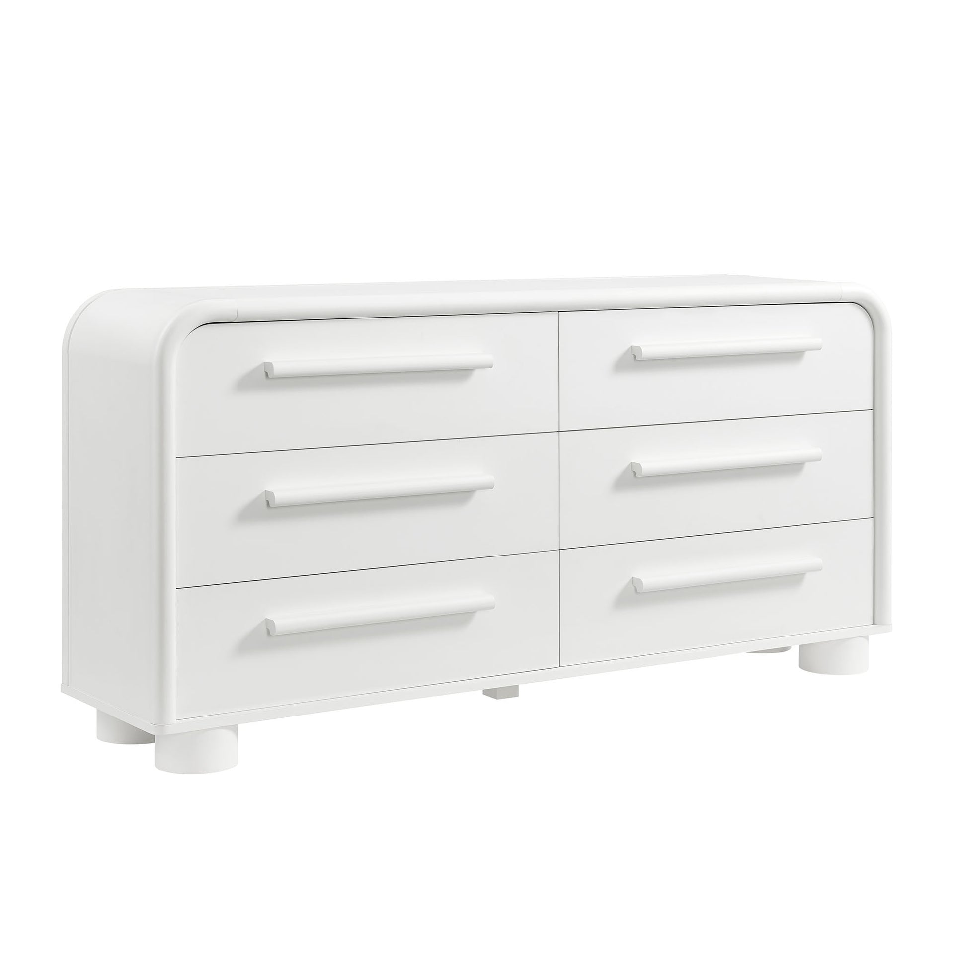 white round dresser Bellamy Curved 6-Drawer – Modway Elegant Dress Design Sketch Color:Limited Silver Pewter silver sparkle fabric dressers for bedroom