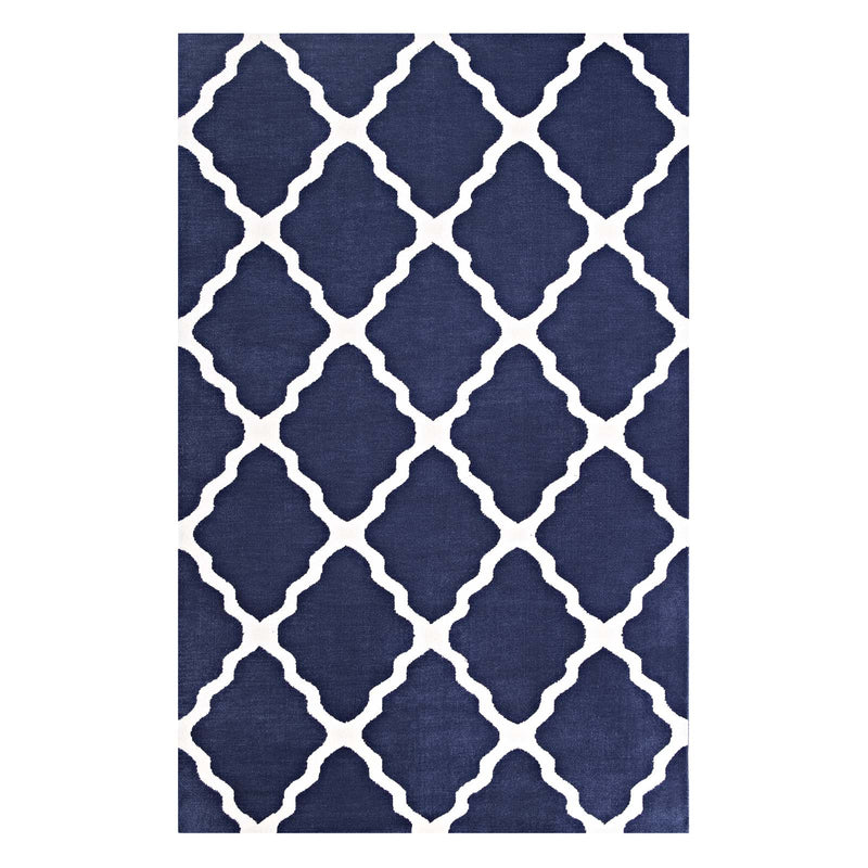 Navy and Ivory / 5x8