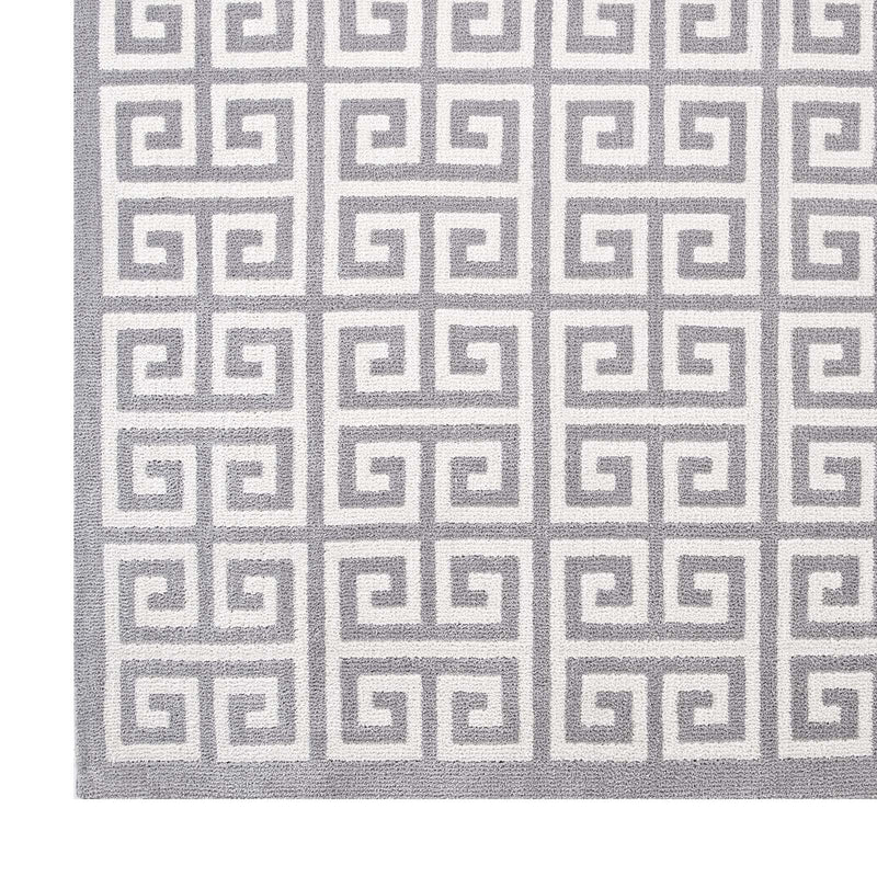 White and Light Gray / 5x8