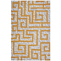 Ivory Light Gray and Banana Yellow / 8x10