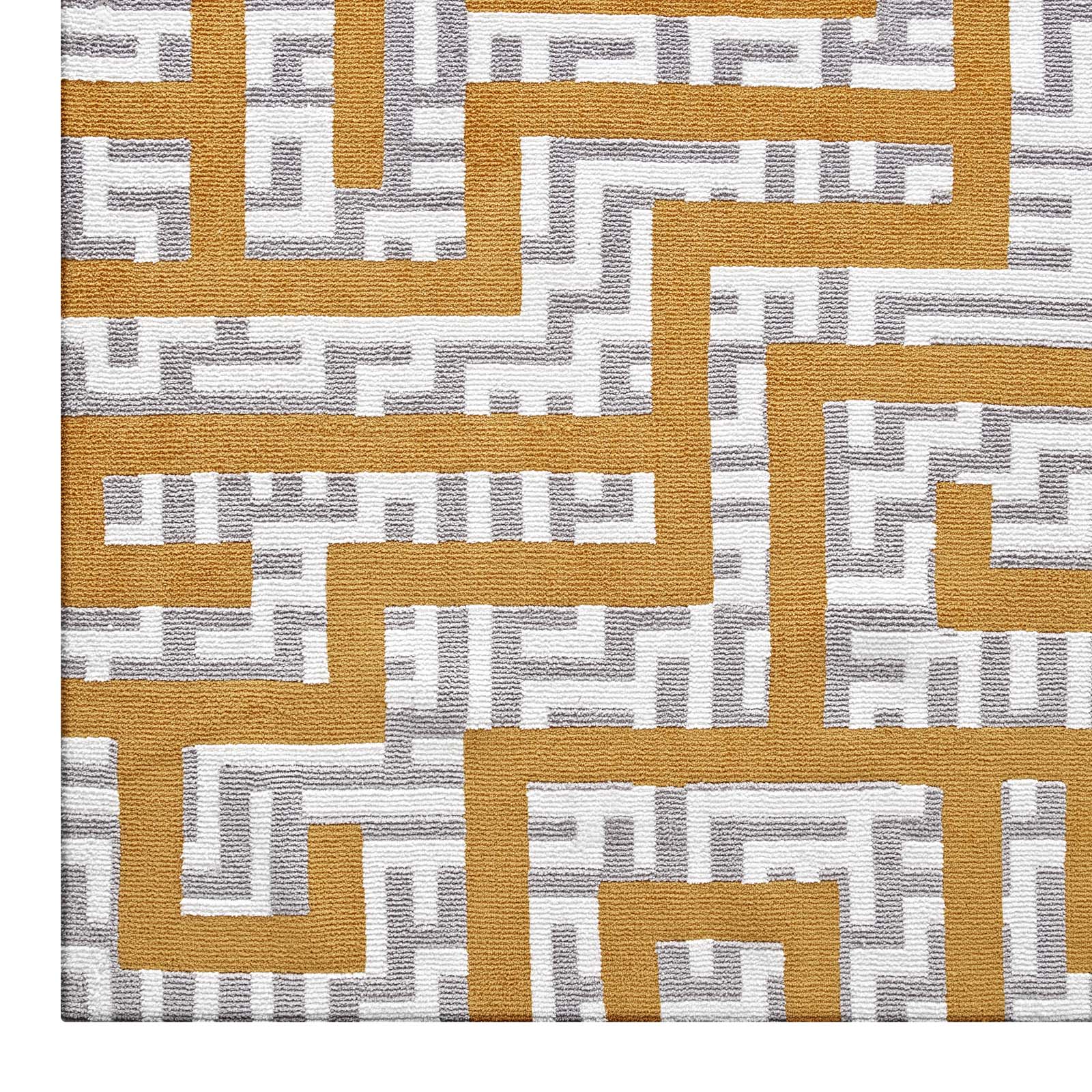 Ivory Light Gray and Banana Yellow / 8x10