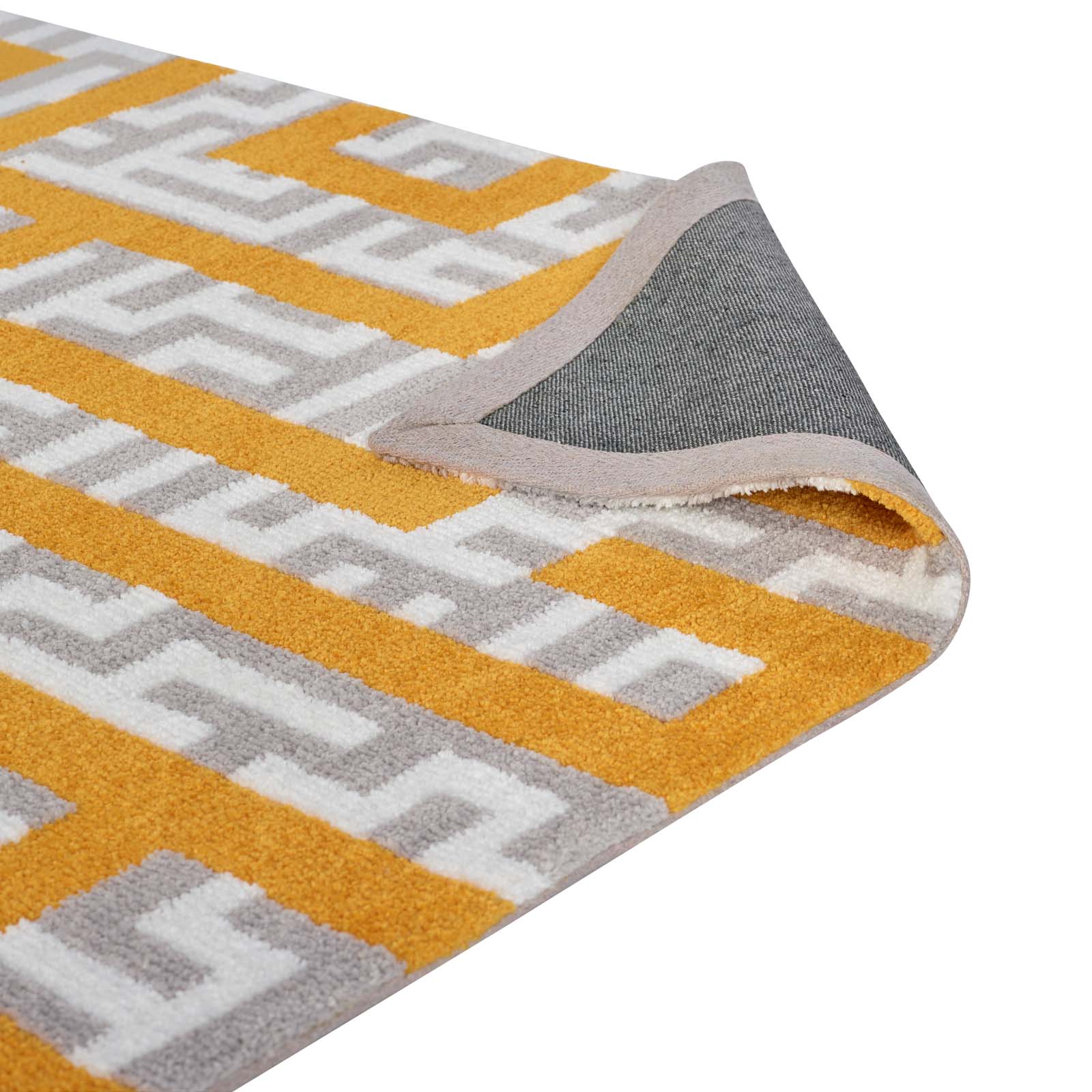 Ivory Light Gray and Banana Yellow / 8x10