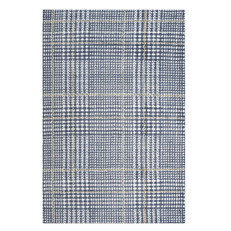 Ivory Cadet Blue and Citron / 5x8