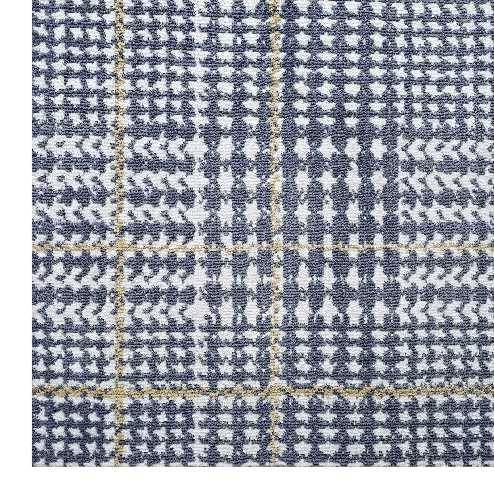 Ivory Cadet Blue and Citron / 5x8