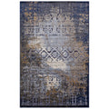 Blue Rust and Cream / 5x8