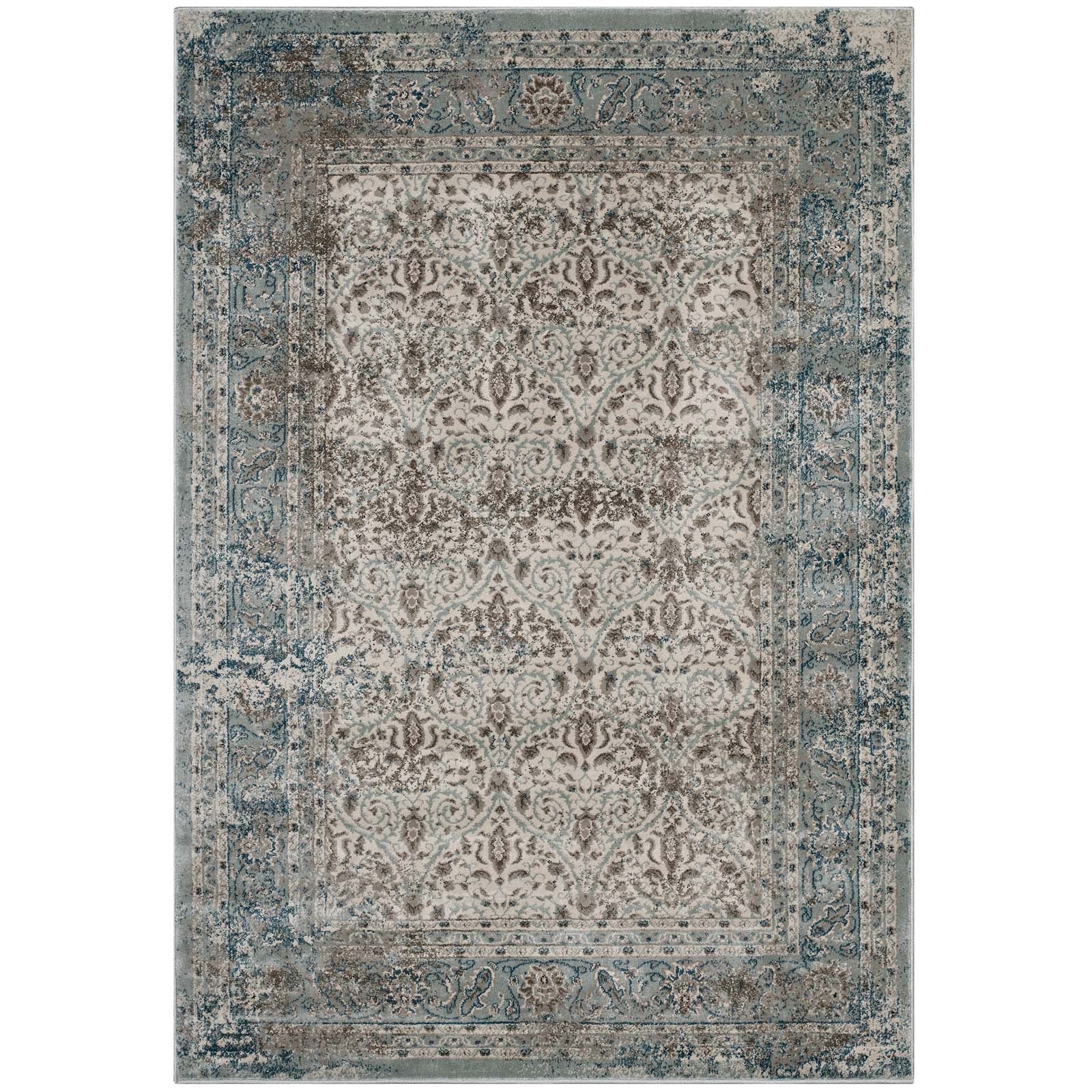 Dilys Distressed Vintage Floral Latti...