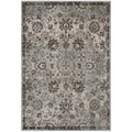 Silver Blue Beige and Brown / 5x8