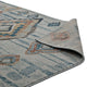 Silver Blue Beige and Brown / 5x8