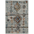 Silver Blue Beige and Brown / 8x10