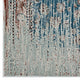Teal Beige and Brown / 5x8
