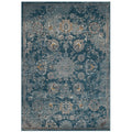Silver Blue Teal and Beige / 5x8