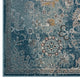 Silver Blue Teal and Beige / 5x8