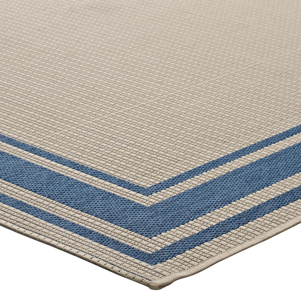Solid Color Border Rug Rim Solid Border Indoor and Outdoor Area Rug – Modway