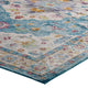 Light Blue Ivory Yellow Orange / 4x6