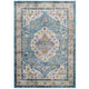 Light Blue Ivory Yellow Orange / 8x10