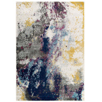Blue Gray Yellow Ivory Pink / 8x10