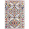 Ivory Blue Orange Yellow Red / 5x8