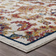 Ivory Blue Orange Yellow Red / 5x8