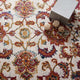 Ivory Blue Orange Yellow Red / 5x8