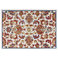 Ivory Blue Orange Yellow Red / 8x10