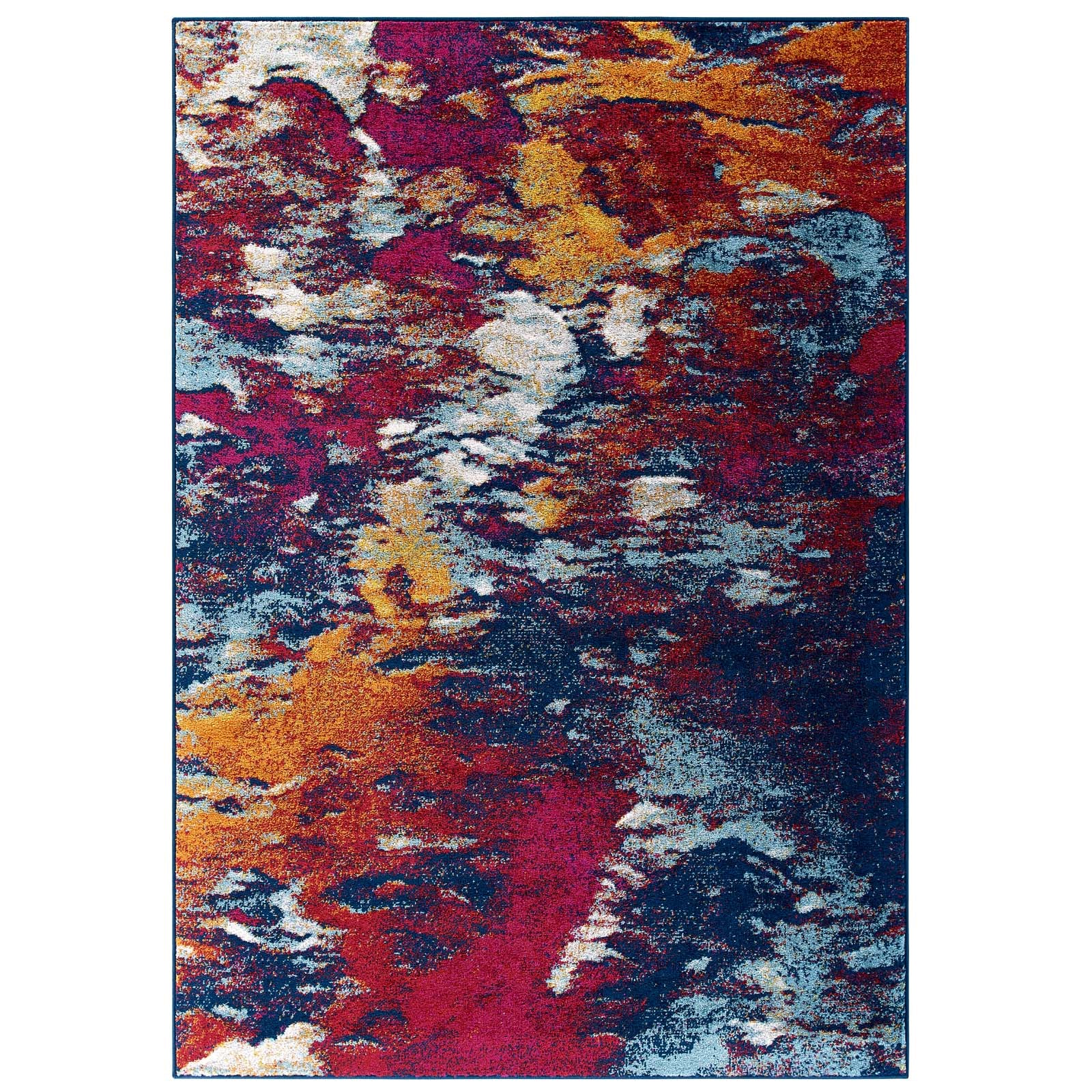 Blue Orange Yellow Red / 5x8