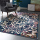 Ivory Dark Blue Multicolored / 5x8