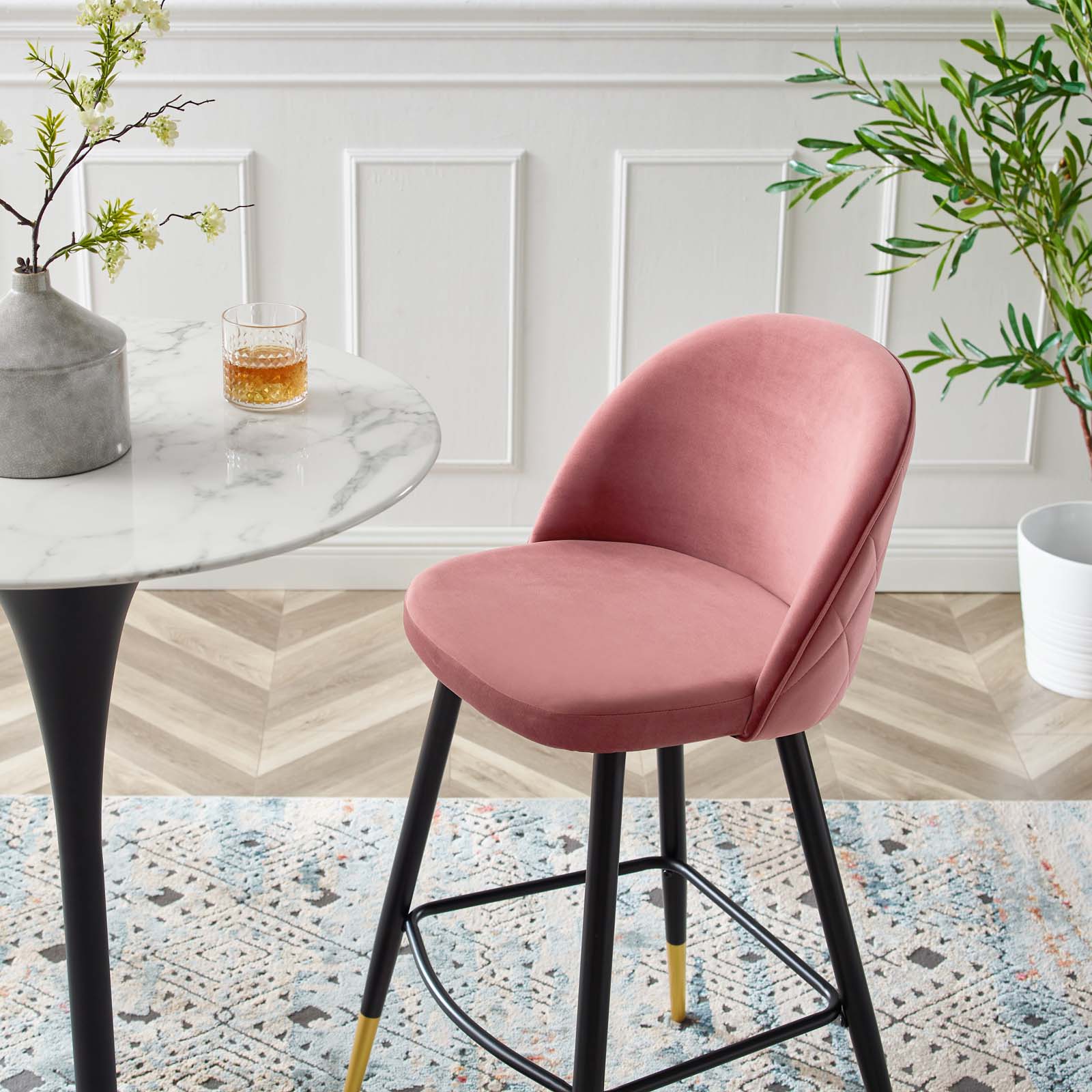 Bar stools blush cheap pink