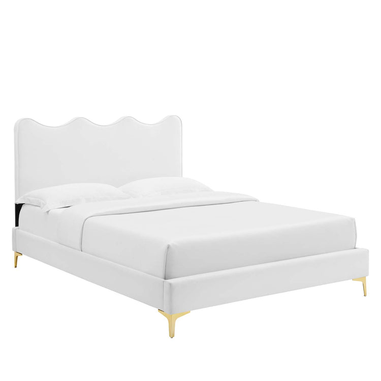 Current Performance Velvet Platform Bed