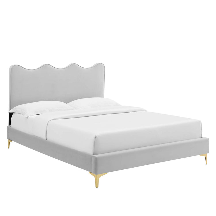 Current Performance Velvet Platform Bed