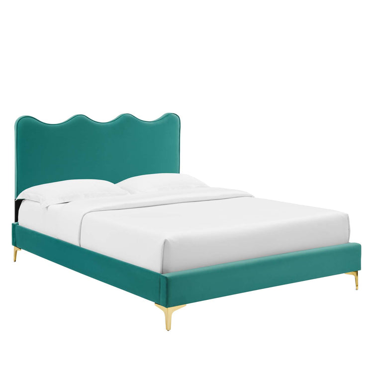 Current Performance Velvet Platform Bed